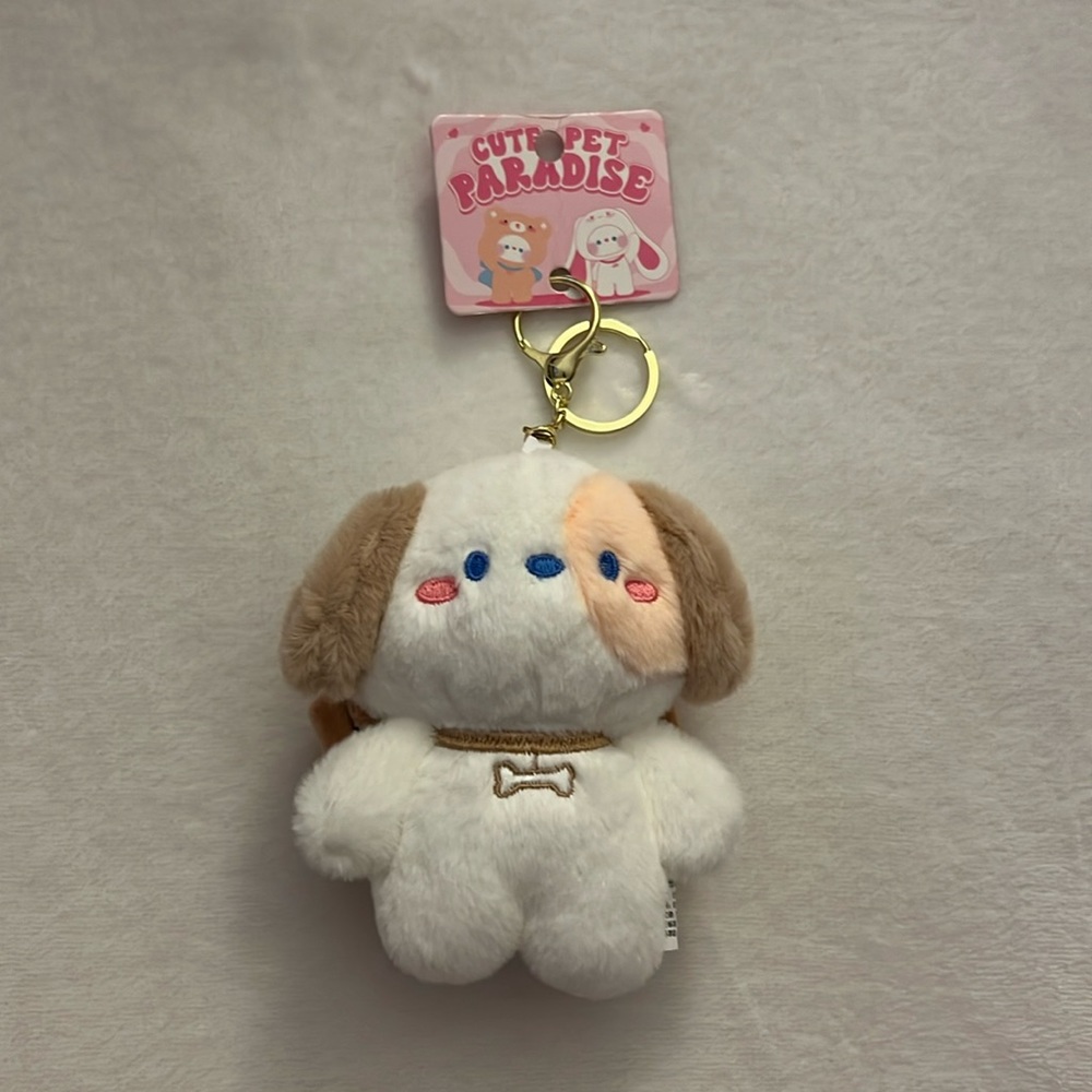 Cute Dog Plushie Keychain